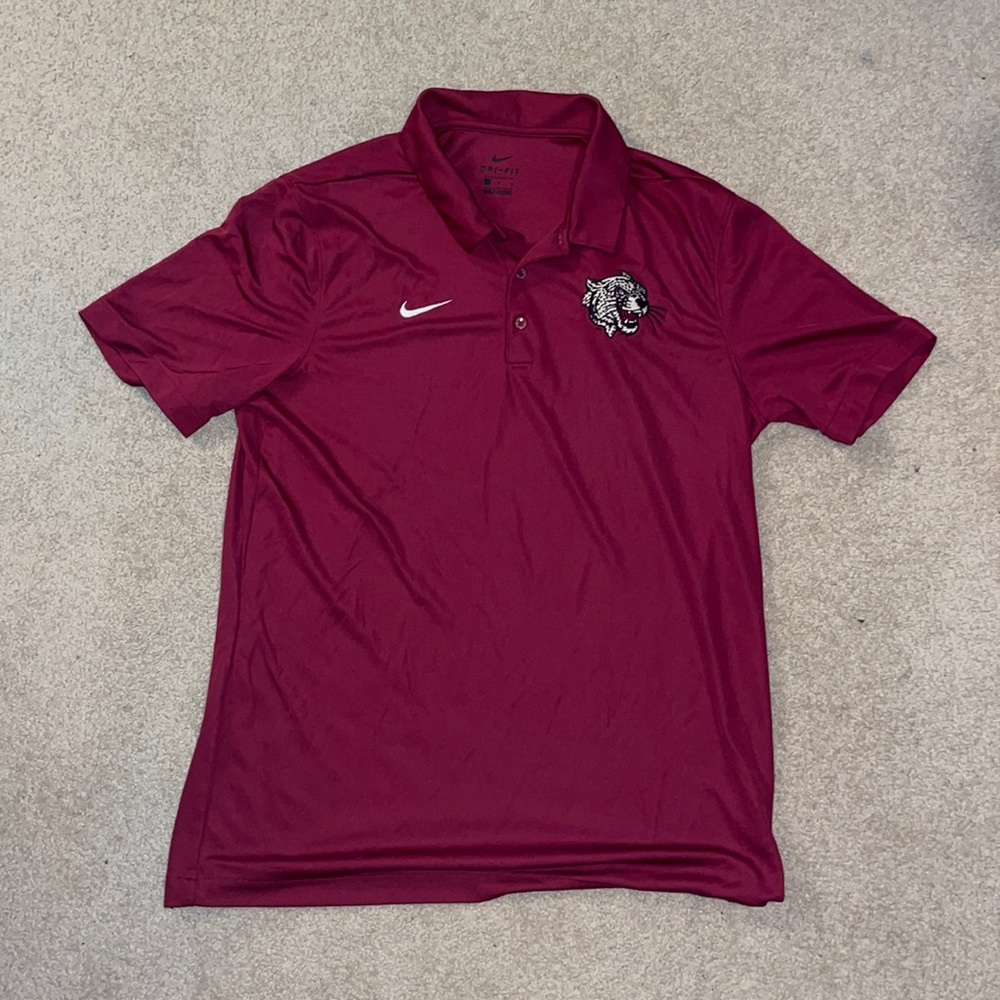NIKE Lafayette Leopards Red Polo, L, Great Condition